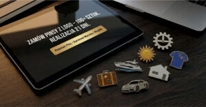 Gadget reklamowy, metalowe pinsy emaliowane o niestandardowych kształtach – realizacje hurtowe